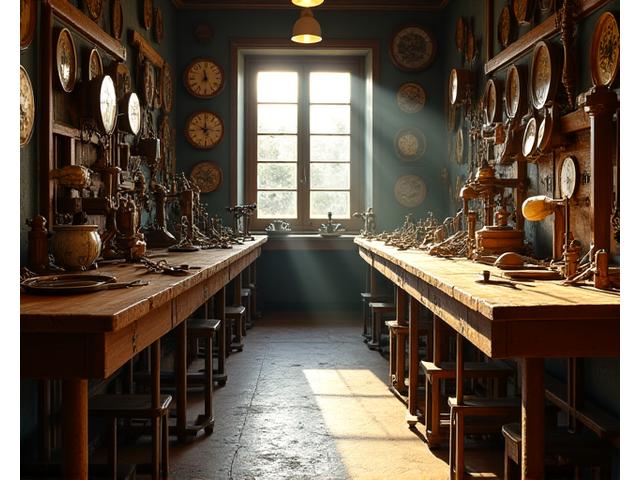 Atelier horloger traditionnel à Besançon